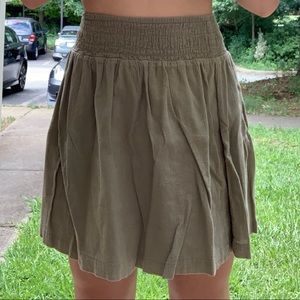 New York and Company Olive Green Skirt